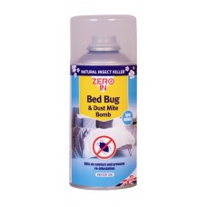 Zero In Bed Bug & Dust Mite Bomb 150ml Aerosol