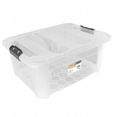 Clip Lid Plastic Storage Box 40L