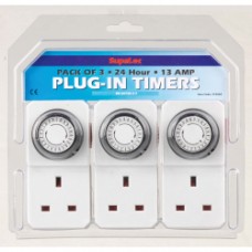 Mechanical 24 Hour Timer 3 Pack