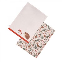 Woodland Set of 2 Tea Towels Beige
