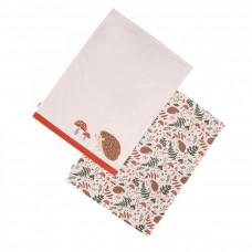 Woodland Set of 2 Tea Towels Beige