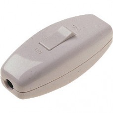 6A 3 CORE INLINE SWITCH WHITE