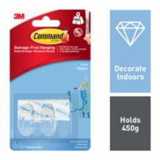 Command Small Clear Hooks