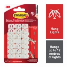 Command Decorating Clips White 17026