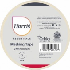 ESSENTIALS M/TAPE 24MMx 25M 2 PACK ESSENTIALS M/TAPE 24MMx 25M 2 PACK
