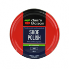 Cherry Blossom Shoe Polish Navy 40g