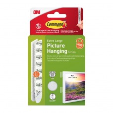 Command X-Large Picture Hanging Strips White 4pk
