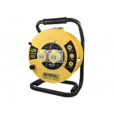 Open Cable Reel 110V 40m 16A 2 Socket (1.5mm Cable)
