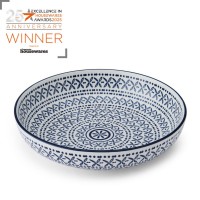 Pasta Bowl Blue Mediterranean 21cm