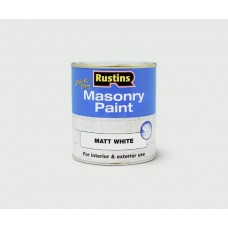 QD Masonry Paint Matt White 500ml