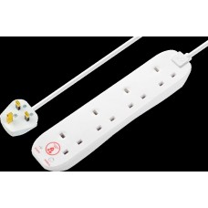 4 Sockets - 2m Surge Protected Extension Lead