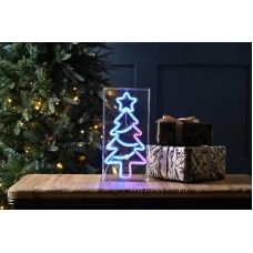 Neon Flex Christmas Tree Light Sign - 30cm x 15cm