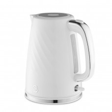 Windsor 1.7L Textured Kettle White with Silver Handle