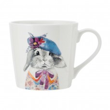 TipperleyHill Fine China Mug Rabbit Print, 380ml
